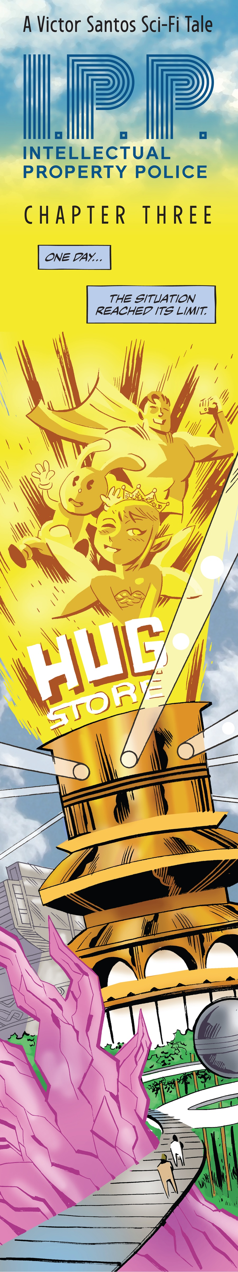 Illustration for article titled Stela exclusive: I.P.P. explores a future where all fiction is licensed